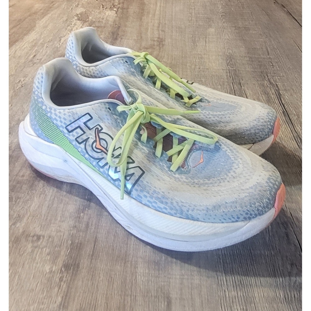 Hoka Mach X Women Running Shoes 9.5 Dusk Celeste Blue 1141451 DLL Sneakers